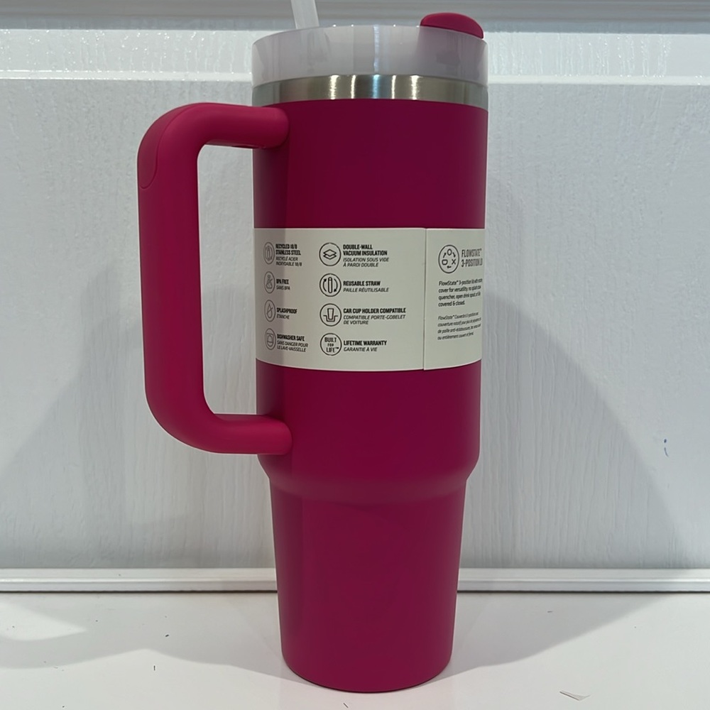 Stanley The Quencher H2.0 Flowstate tumbler 30 oz fuchsia - Picture 9 of 10